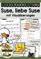 Vorschau - Arbeitsblätter - Liederarbeitung "Suse, liebe Suse, was raschelt im Stroh?" - Deckblatt