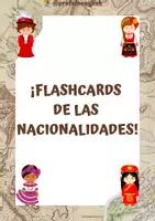 Aperçu - Cartes / Images - Flashcards des nationalités en espagnol! - Page de couverture