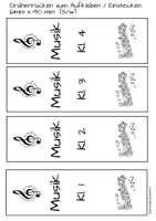 Vorschau - Lehrpläne/Lehrermaterial - Ordnerrücken Musik Ordner Organisation Hefter - Seite 1