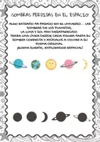 Vista previa - Hojas de trabajo - Aventura Cosmica: Aprende, juega y colorea el espacio - página 2