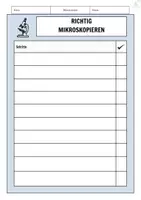 Vorschau - Arbeitsblätter - Arbeiten mit dem Mikroskop - Richtig Mikroskopieren - Seite 1