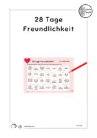 Vorschau - Arbeitsblätter - 28 Tage Freundlichkeit Lehrpersonenkommentar - Seite 1