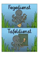 Vorschau - Poster - Klassendienste Aushang für den Klassenraum Krakenklasse - Seite 1