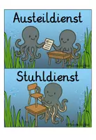Vorschau - Poster - Klassendienste Aushang für den Klassenraum Krakenklasse - Seite 2