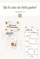 Vorschau - Arbeitsblätter - Herbstgedicht: Habt ihr schon den Herbst gesehen? (Klasse 1) - Deckblatt