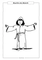 Vorschau - Mal- und Bastelvorlagen - Martin Luther: Ausmalbilder Bildkarten - Seite 1