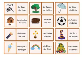 Vorschau - Spiele - Lesedomino - Zusammengesetzte Nomen - Seite 2