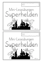 Vorschau - Arbeitsblätter - Leseübungen SUPERHELDEN | LeseMini - Seite 2