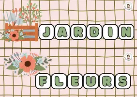 Aperçu - Jeux - 🌱 Mots à reconstituer – Thème du jardin - Page 1