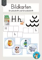 Vorschau - Poster - Bildkarten Buchstabeneinführung Lautbild H - Deckblatt