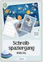 Vorschau - Anderer Materialtyp - Schreibspaziergang: Im Weltall - Deckblatt