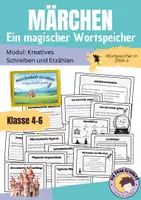 Vorschau - Arbeitsblätter - Wortspeicher Märchen: Märchenhaft erzählen und schreiben - Deckblatt