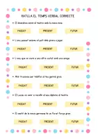 Vista previa - Tarjetas / Manipulativos - EL VERB - página 3