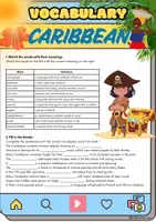 Vorschau - Arbeitsblätter - Vocabulary work Caribbean - Grade 9 - Deckblatt