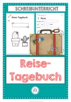 Vorschau - Arbeitsblätter - Reisetagebuch schreiben - Deckblatt