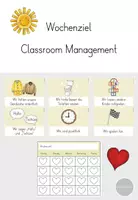 Vorschau - Arbeitsblätter - Wochenziel / Motto des Monats / Classroom Management - Deckblatt