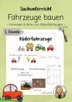 Vorschau - Unterrichtsreihen - Fahrzeuge bauen - Arten von Räderfahrzeugen (1.Stunde) - Seite 1