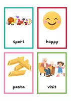Vista previa - Juegos / Gamificación - Flashcards vocabulary puzzle game - página 1