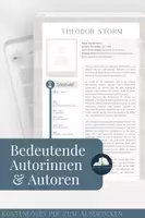 Vorschau - Poster - Theodor Storm: Leben im Kurzüberblick - Deckblatt