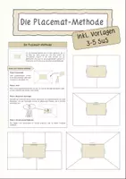 Vorschau - Arbeitsblätter - Die Placemat-Methode (inkl. Vorlagen: 3-5 SuS) - Deckblatt
