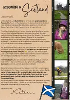 Vorschau - Arbeitsblätter - Scotland | Informationskarten | Fact cards | Sights | Sehenswürdigkeiten Schottland - Seite 1