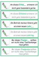 Vorschau - Aufgabenkarten - Deutsch: Endungen von Nomen - Übungskarten - Seite 2