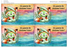 Vorschau - Mal- und Bastelvorlagen - Feriengrüße mit Teebeuteln - Sommerferien, Pfingstferien - Seite 2