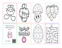 Vista previa - Manualidades / Dibujos para colorear - Felices pascuas - página 1