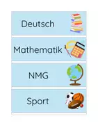 Vorschau - Präsentationen/Tafelbilder - Stundenplantafel / Tagesplan / Stundenplan - Seite 1