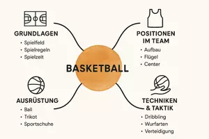 Vorschau - Arbeitsblätter - Lernposter + Arbeitsblätter zum Thema "Basketball" + Lösung & Fragen & MP3 + Mindmap + Infografik - Seite 2