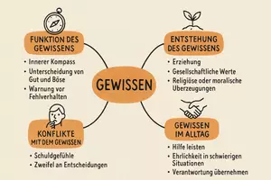 Vorschau - Arbeitsblätter - Lernposter + AB mit Fragen zum Thema "Gewissen" + Lösungsblatt + Mindmap + Infografiken - Seite 3