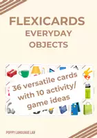 Aperçu - Jeux - FlexiCards : Objets du quotidien - Ressource Pédagogique pour la Classe d’ESL - Page 1