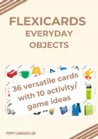 Aperçu - Jeux - FlexiCards : Objets du quotidien - Ressource Pédagogique pour la Classe d’ESL - Page de couverture