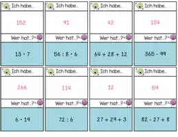 Vorschau - Spiele - Ich habe... wer hat...? Kopfrechnen 2 ab Klasse 5 - Seite 3