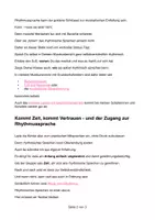 Vorschau - Arbeitsblätter - Rhythmisches Sprechen in der Grundschule: Idee & Reflexion - Seite 2