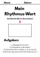 Vorschau - Arbeitsblätter - Rhythmisches Sprechen in der Grundschule: Idee & Reflexion - Deckblatt