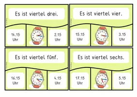 Vorschau - Spiele - Uhrzeit Zuordnungsspiel Viertel - Seite 1