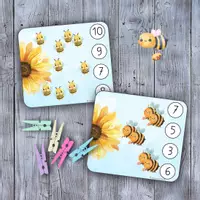 Vorschau - Spiele - 🐝🐝 BUNDLE Biene Lernspiele Materialpaket Freiarbeit Frühling ZR 1-12 - Deckblatt