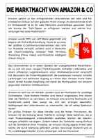 Vorschau - Arbeitsblätter - Die Martkmacht von Amazon & Co (Sachtext mit Aufgaben) - Seite 1