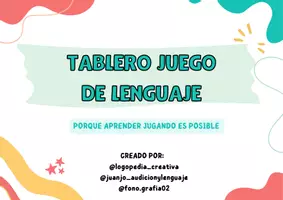 Vista previa - Juegos / Gamificación - Tablero de juego: Lenguaje (3 tipos de consignas) - página 1