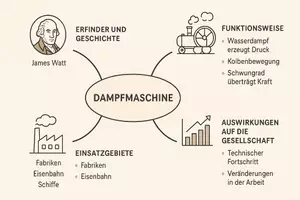 Vorschau - Arbeitsblätter - Lernposter + Arbeitsblatt zum Thema "Dampfmaschine" + Onlineübung & MP3 + Mindmap + Infografik - Seite 3