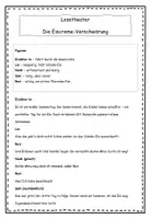 Vorschau - Arbeitsblätter - Lesetheater / Rollenspiel im Sommer: "Eiscreme-Verschwörung" (3.-5. Klasse, Leseförderung, DaZ-geeignet) - Deckblatt