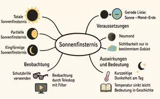 Vorschau - Arbeitsblätter - Lernposter + Arbeitsblätter "Sonnenfinsternis" + Onlineübungen & MP3s + Mindmap + Infografiken - Seite 3