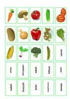 Vorschau - Stationenlernen - Words in a box - Vegetables - Deckblatt