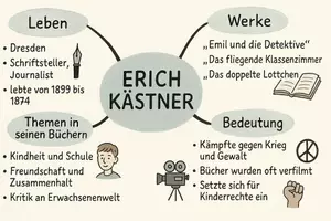 Vorschau - Arbeitsblätter - Lernposter + Arbeitsblatt zum Thema "Erich Kästner" + Onlineübung & MP3 + Mindmap + Infografiken - Seite 2