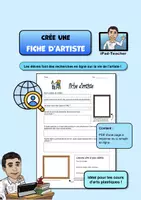 Aperçu - Fiches - ART: Crée une fiche d'artiste sur un artiste ! - Page de couverture