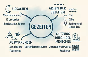 Vorschau - Arbeitsblätter - Lernposter + Arbeitsblätter "Gezeiten" + interaktive Lösungen & MP3s + Mindmap + Infografiken - Seite 3