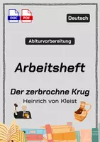 Vorschau - Unterrichtsreihen - Lernheft „Der zerbrochne Krug“ (Kleist) – Analyse, Figuren, Themen, Sprache, Klausurtraining (Oberstufe / Abitur) - Deckblatt