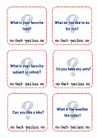 Vista previa - Tarjetas / Manipulativos - +50 Quick Questions - From 3rd to 6th grade English - página 3