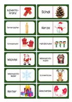 Vorschau - Spiele - Domino Spiel Weihnachten Winter Grundschule DaZ DaF - Seite 3